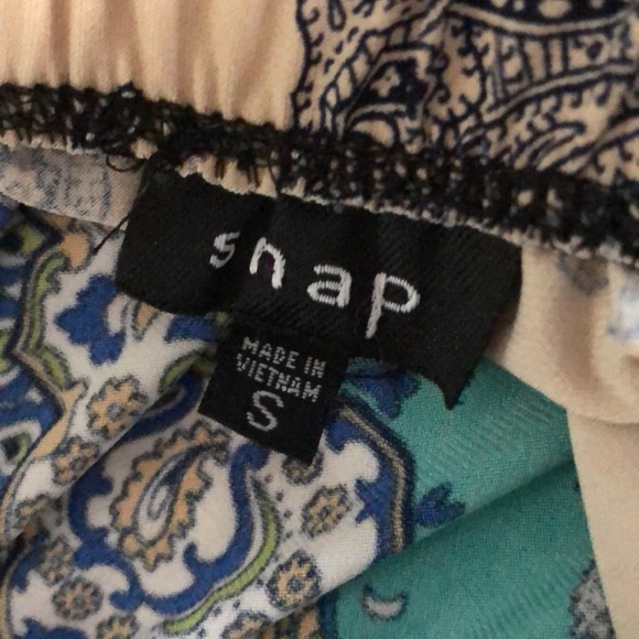 Colorful Strapless Maxi Dress w/ Half Belt - SM - Picture 7 of 8